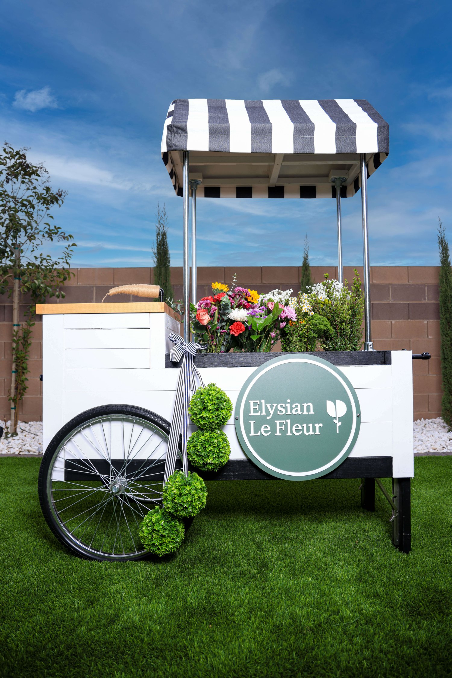 The Elysian Le Fleur signature flower cart